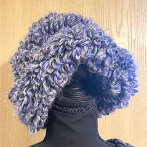 Vintage Halper Brothers – Made in Italy -Chunky Knit Purple Hat
